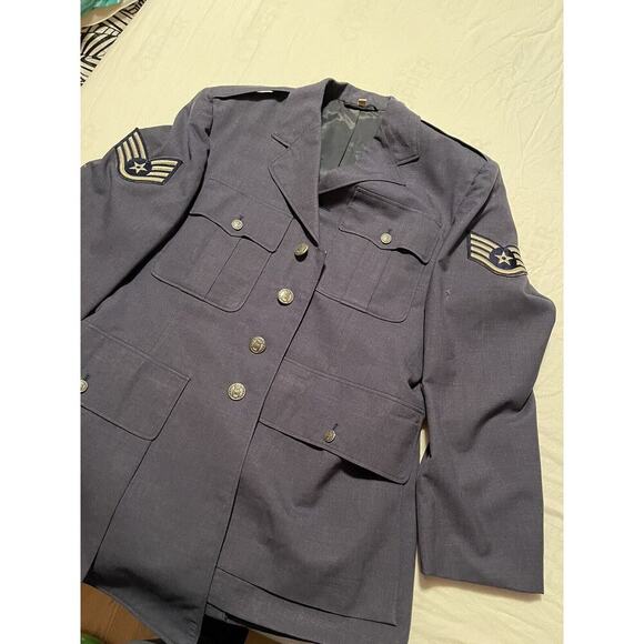 Barrister Corporation Wool 39R Jacket Military Air Force Tropical Blue AF 84 - Picture 4 of 10
